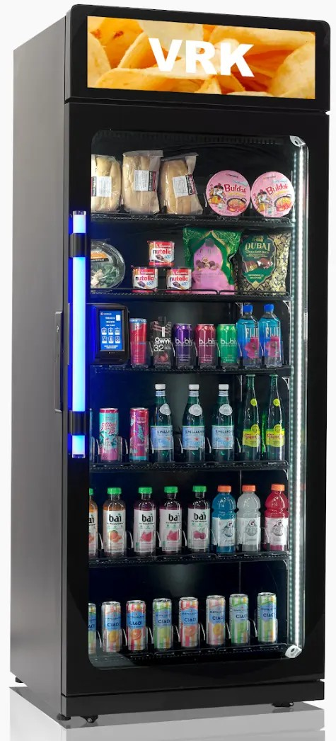 Smith Market Smart Cooler with snacks and beverages